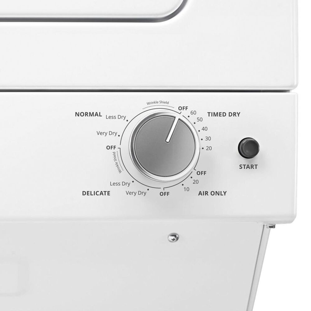 Whirlpool 1.6 Cu. Ft. Electric Stacked Laundry in White, , large