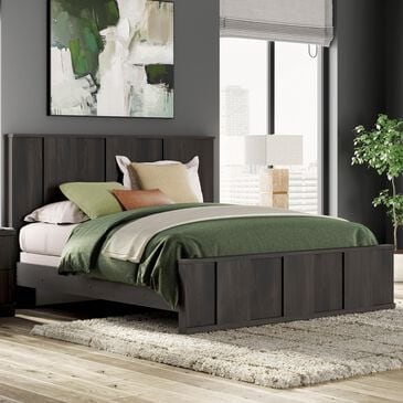 Ashley Shaehartin King Panel Bed in Dark Brown, , large