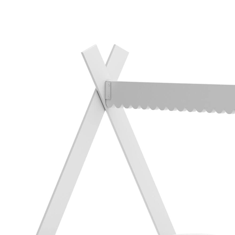 Ashley Hallityn Full Tent Floor Bed in Matte White, , large