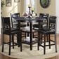 New Heritage Design Gia 5-Piece Counter Height Dining Set in Ebony, , large