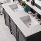 James Martin Vanities Brittany 60" Double Bathroom Vanity in Black Onyx with 3 cm White Zeus Quartz Top and Rectangular Sinks, , large