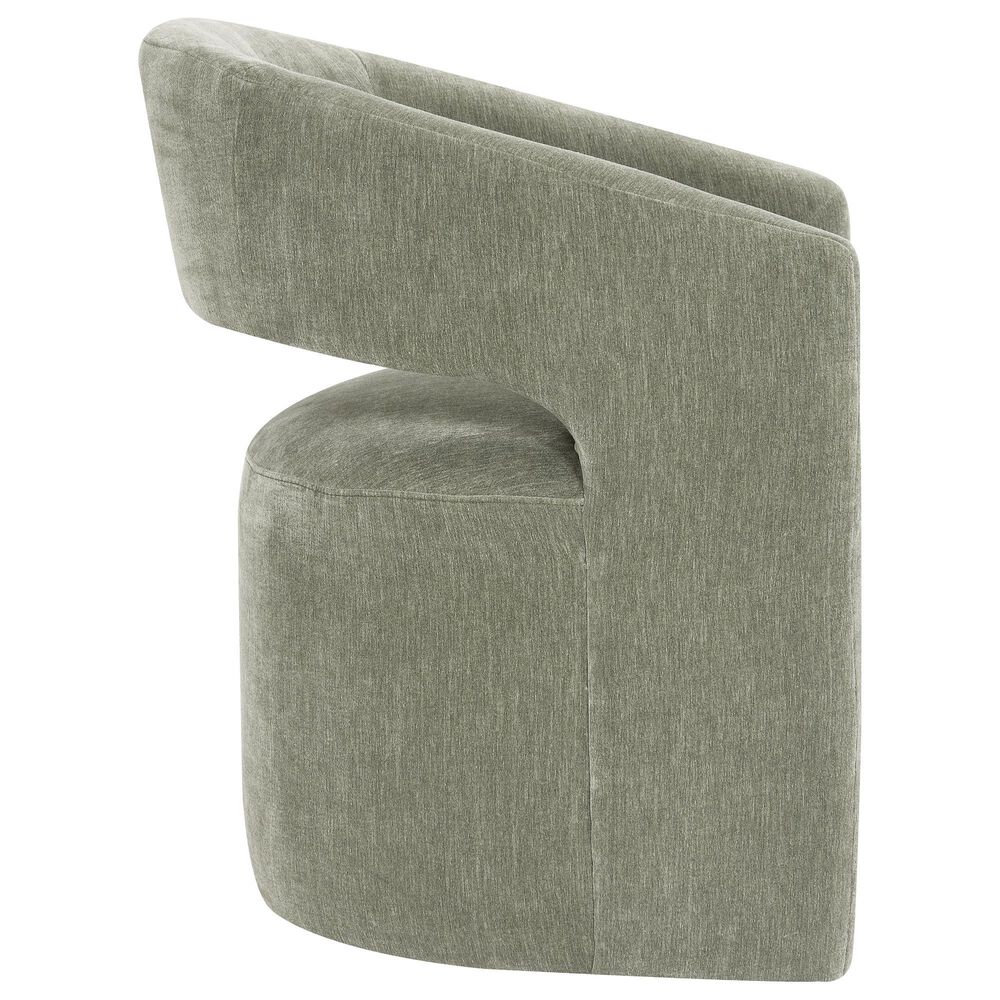 Furniture of America Rivena Modern Arm Chair with Casters in Green, , large