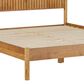 Walker Edison Paris Queen Platform Bed with Reeded Headboard in Blonde, , large