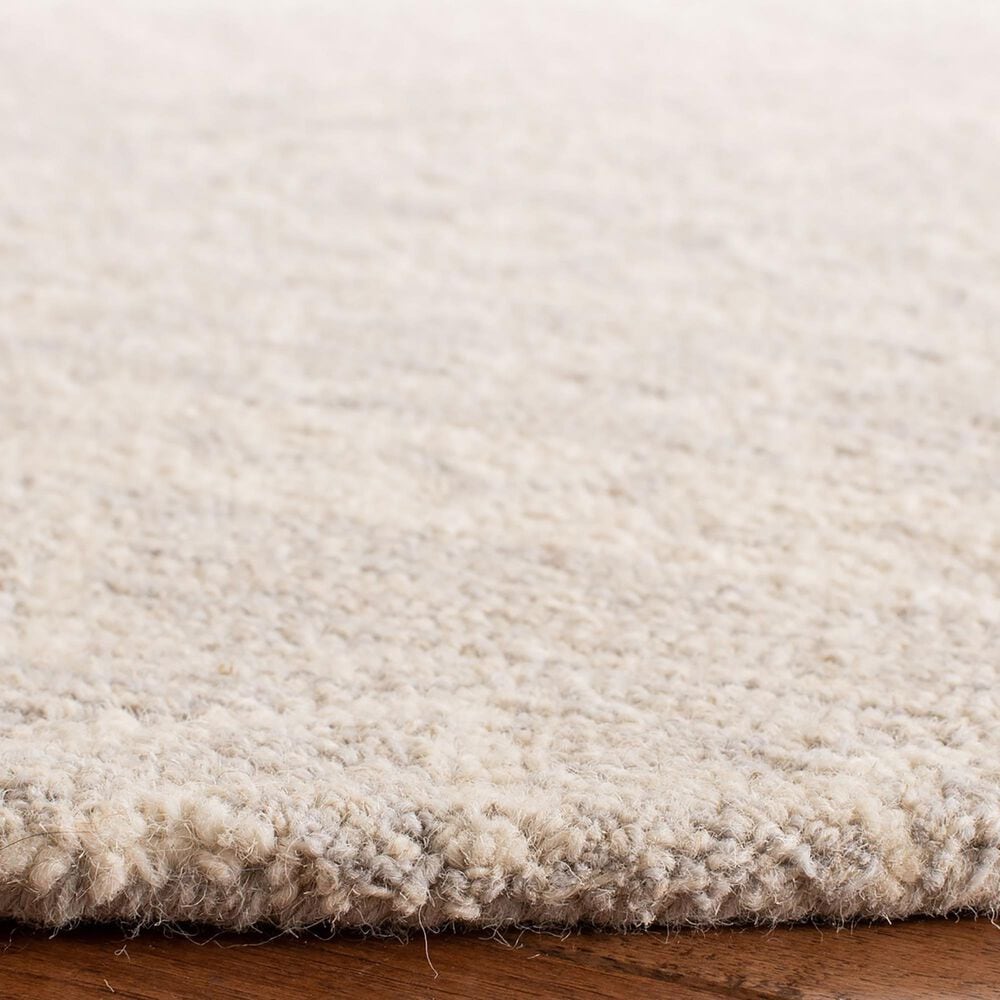 Safavieh Micro-Loop Southwestern 5&#39; Round Gray and Ivory Area Rug, , large