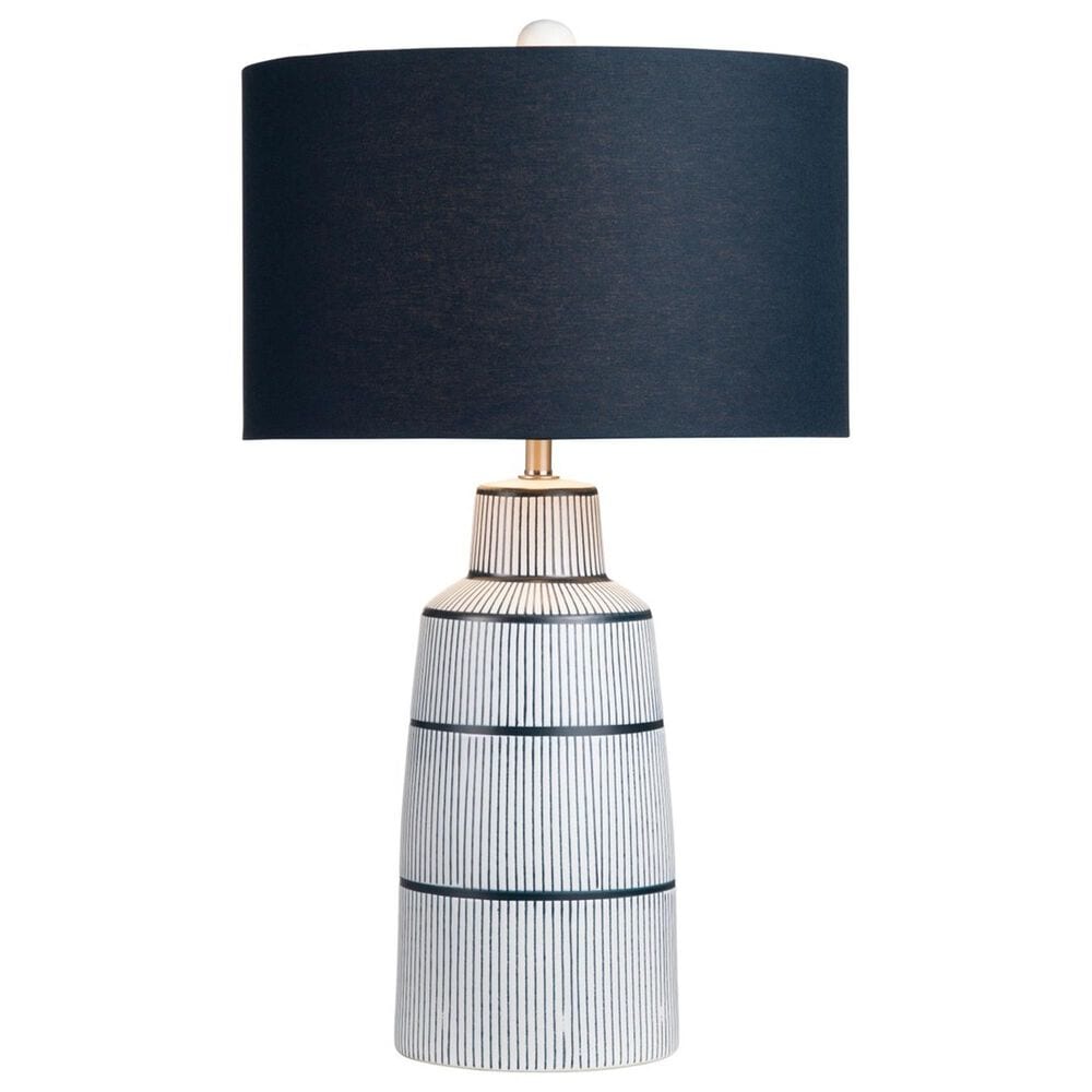Crestview Collection Thorne Table Lamp in Navy and White, , large