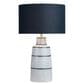 Crestview Collection Thorne Table Lamp in Navy and White, , large