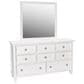 New Heritage Design Tamarack 4 Piece Queen Bedroom Set in White, , large