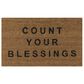 Novogratz Aloha Count ALO-5 1"6" x 2"6" Natural Door Mat, , large