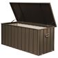 Hearth and Haven 150-Gallon Outdoor Storage Deck Box with Waterproof Material in Dark Brown, , large