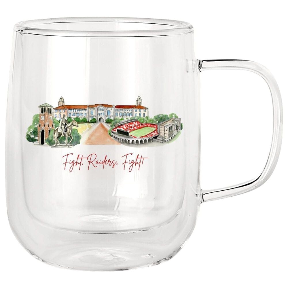 Valiant Gifts Texas Tech Landmark Glass Mug, , large