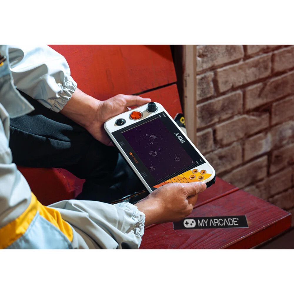 My Arcade Atari Gamestation Go Rechargeable Portable Handheld Gaming System in Black, , large
