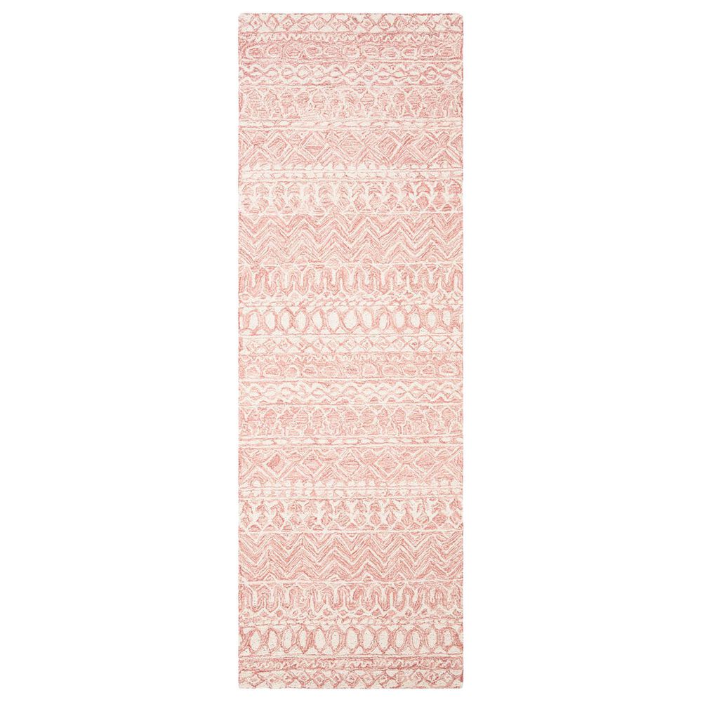 Safavieh Micro-Loop Southwestern 2"3" x 8" Pink and Ivory Runner, , large