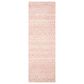 Safavieh Micro-Loop Southwestern 2"3" x 8" Pink and Ivory Runner, , large
