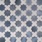 Soho Studio Malta Denim Blue Star and White Cross 6" x 6" Matte Porcelain Tile Kit, , large