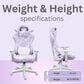 Techni Sport Cow Gaming Chair in Purple and White, , large