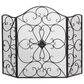 Maple and Jade 49" x 36" Fireplace Screen in Black, , large