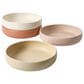 Gibson Home Corsica Clay 16-Piece Double Bowl Stoneware Reactive Glaze Dinnerware Set, , large