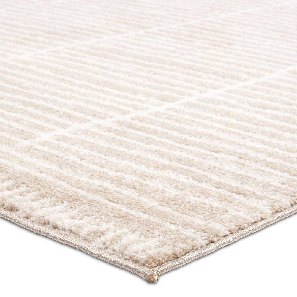 Jaipur Eva Siawin Tan and Taupe 2'6" x 8' Runner, , large