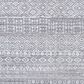 Surya Pompei Gray, White, Dark Brown, Taupe and Light Gray 10" x 14" Area Rug, , large