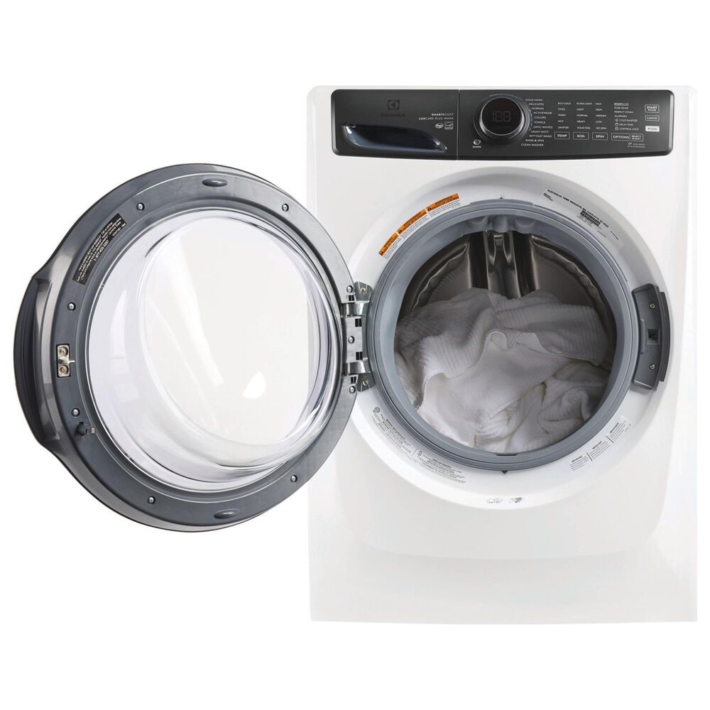 Electrolux 700 Series 4.5 Cu. Ft. Front Load Washer with Smartboost and 8.0 Cu. Ft. Electric Dryer with 2x Luxury-Glide Pedestal with Spacious Storage Drawer in White, , large