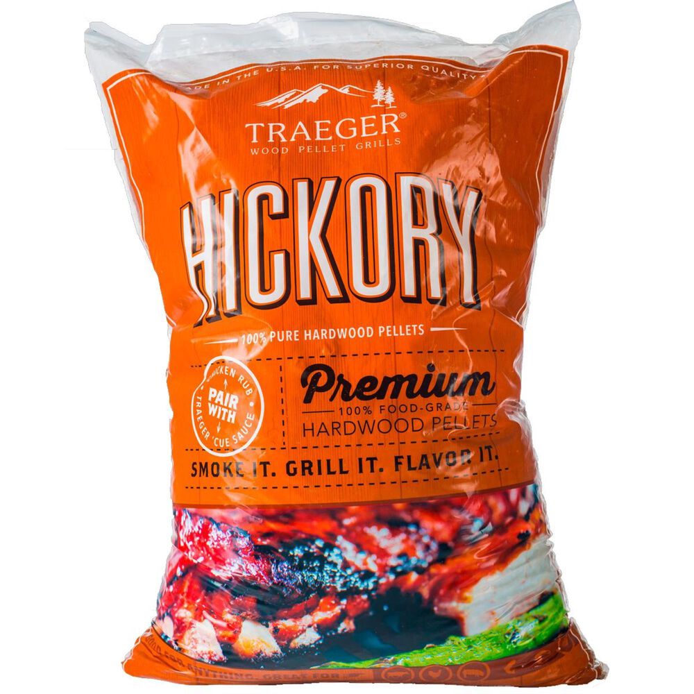 Traeger Grills Hickory BBQ Hardwood Pellets - 20 lb Bag, , large