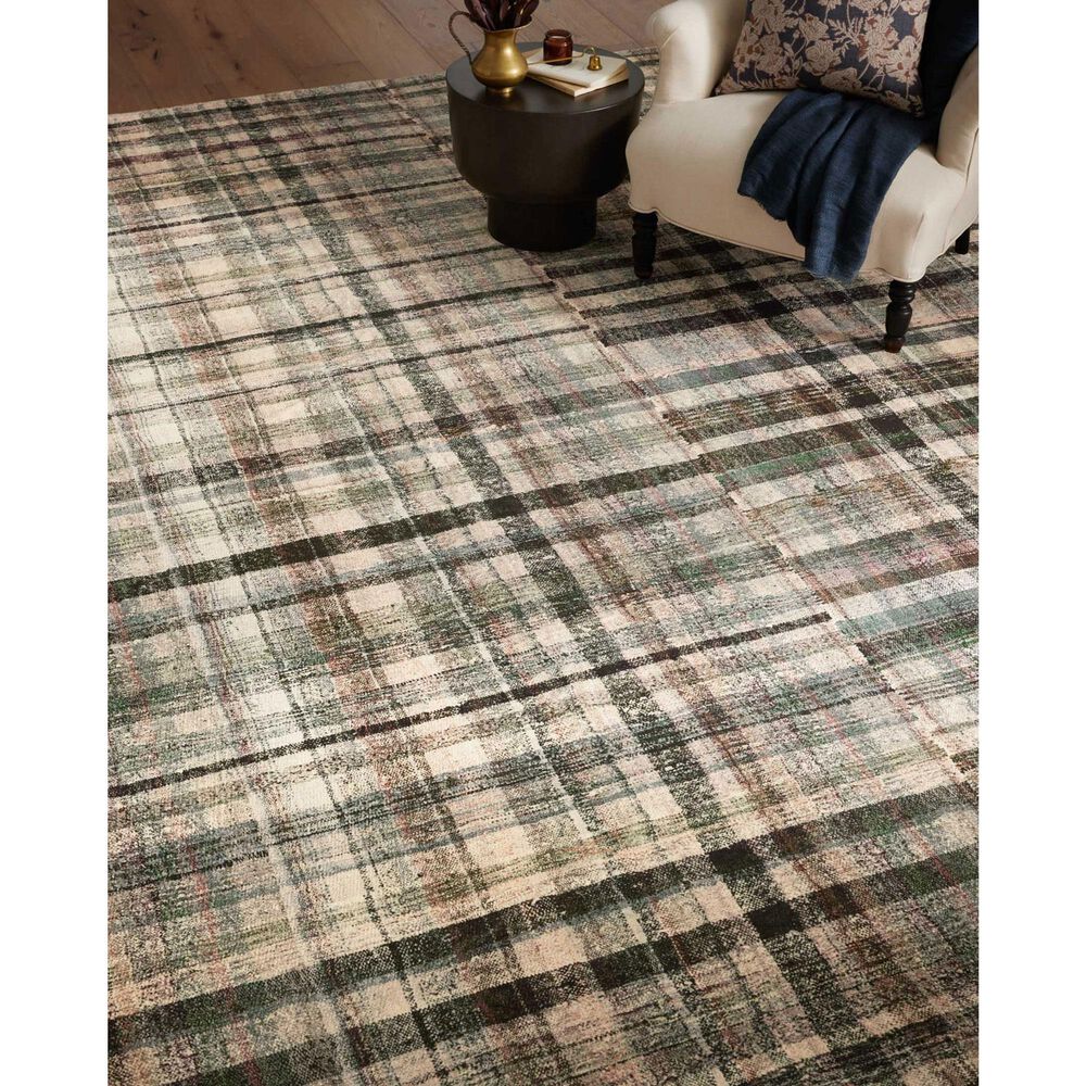 Chris Loves Julia x Loloi Humphrey 5&#39; x 7&#39;0&quot; Forest and Multicolor Area Rug, , large