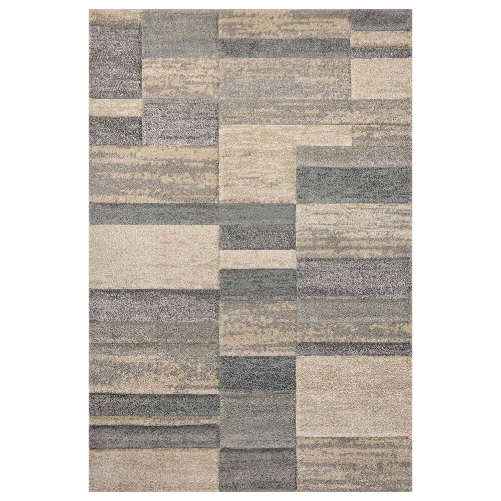 Loloi Silas 9"3" x 13" Slate and Sand Area Rug, , large