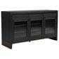 Flexsteel Waterfall 3-Drawer Buffet in Deep Ebony and Dark Brown, , large