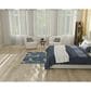 Nourison Garden Oasis Floral Blue 3" x 5" Indoor/Outdoor Area Rug, , large