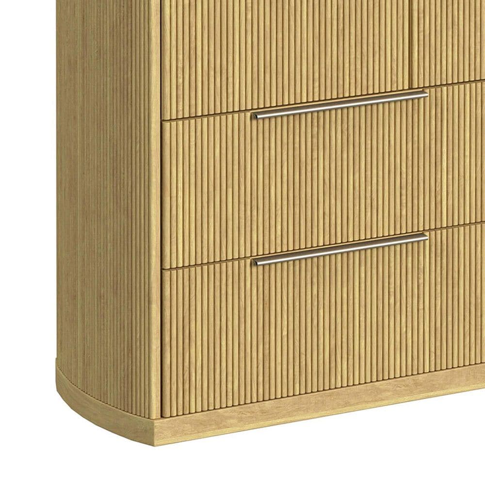 Mayberry Hill Sylvie 7 Drawer Dresser and Mirror in Natural, , large