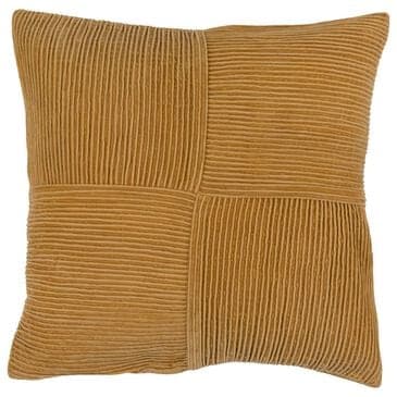 Surya Conrad 20" Square Throw Pillow in Mustard, , large