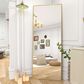 HOMLUX 64" x 21" Rectangular Leaning Floor Mirror in Gold, , large