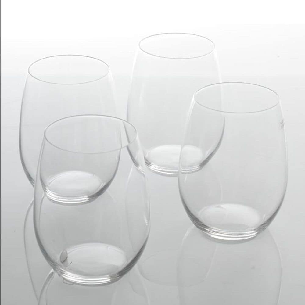 Gibson Home Barrow 4-Piece 19 Oz Stemless Wine Glass Set in Clear, , large