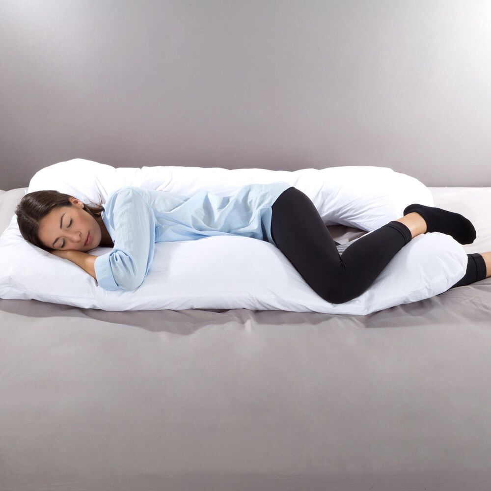 Timberlake 7-in-1 Full Body Pillow with Removable Cover in White, , large