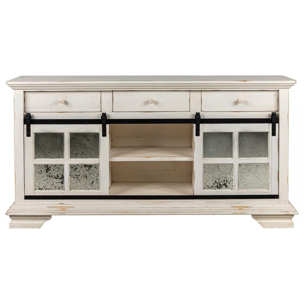 Santa Fe Rustic Console in Antique White, , large