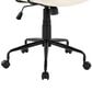 Lumisource Fredrick Office Chair with Cream Cushion in Black, , large
