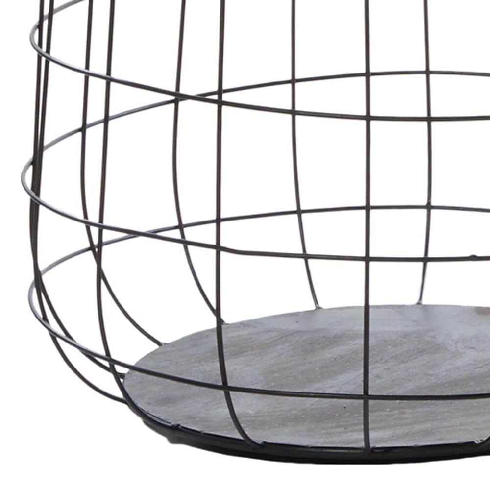 Maple and Jade Storage Basket with Wood Lids in Oiled Brown and Matte Black &#40;Set of 3&#41;, , large