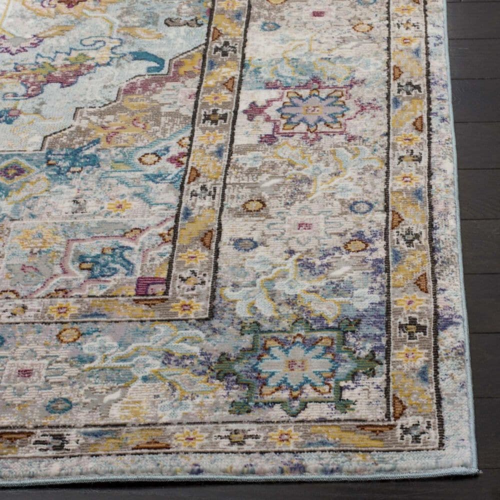 Safavieh Aria 2&#39; x 6&#39; Beige and Blue Runner, , large