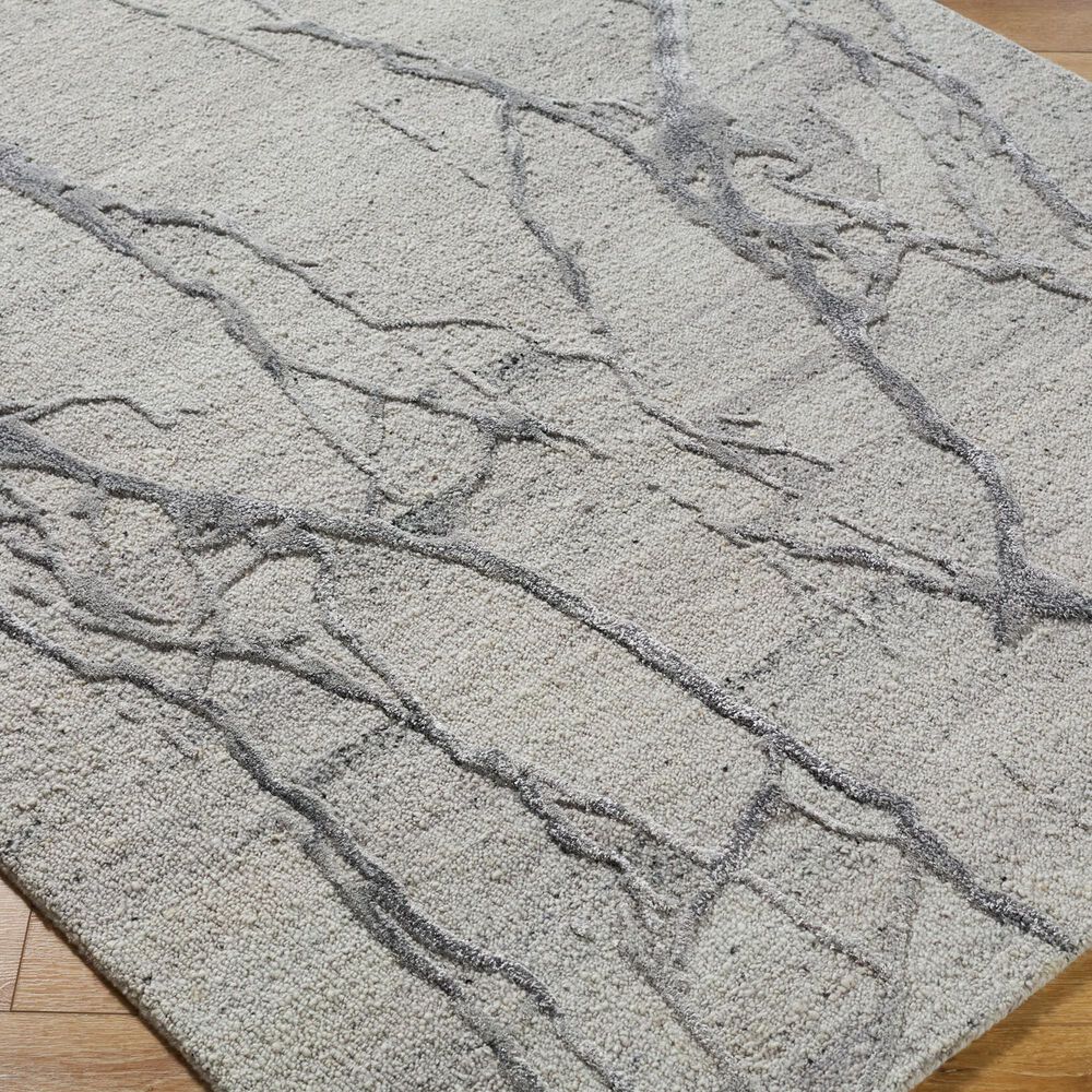 Surya Marmo Beige, Taupe, Light Gray and Charcoal 5&#39; x 7&#39;6&quot; Area Rug, , large