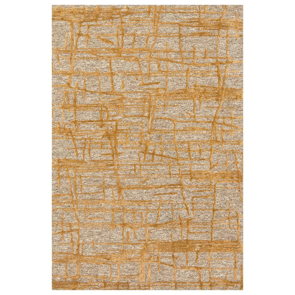 Loloi Juneau JY-05 5" x 7"6" Natural/Gold Area Rug, , large