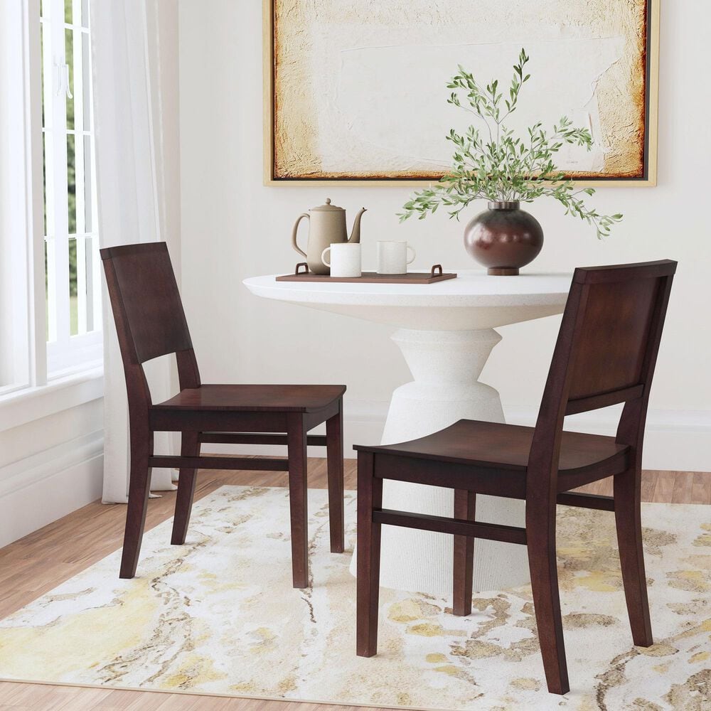 Linon Home Decor Devin Side Chair in Brown, , large