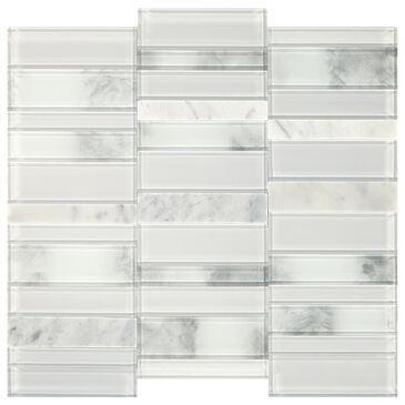 Dal-Tile SimplyStick Stormy Mist 12"x12" Straight Stack Mosaic Sheet, , large