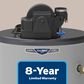 GE Appliances RealMAX Choice 50-Gallon Tall Natural Gas Power Vent Low-NOx Water Heater in Gray, , large