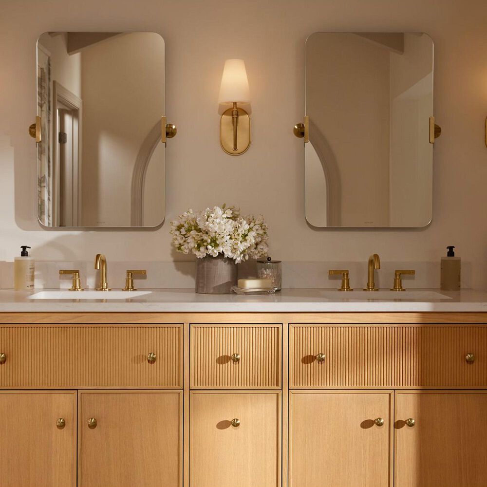 Kohler Castia 20" Rectangular Mirror in Vibrant Brushed Moderne Brass, , large