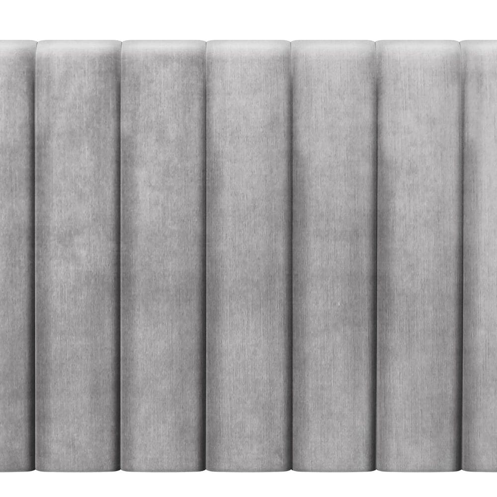 Richlands Furniture Crestone King Upholstered Platform Bed in Gray, , large
