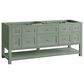 James Martin Vanities Breckenridge 72" Double Bathroom Vanity in Smokey Celadon with Single Hole 3 cm White Zeus Quartz Top and Rectangular Sinks, , large