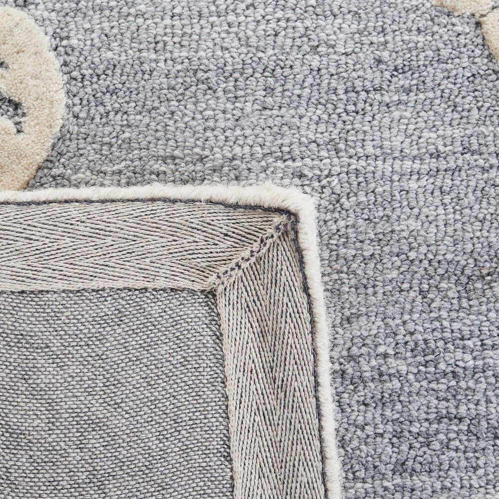 Safavieh Micro-Loop Bohemian 4&#39; x 6&#39; Light Blue and Ivory Area Rug, , large