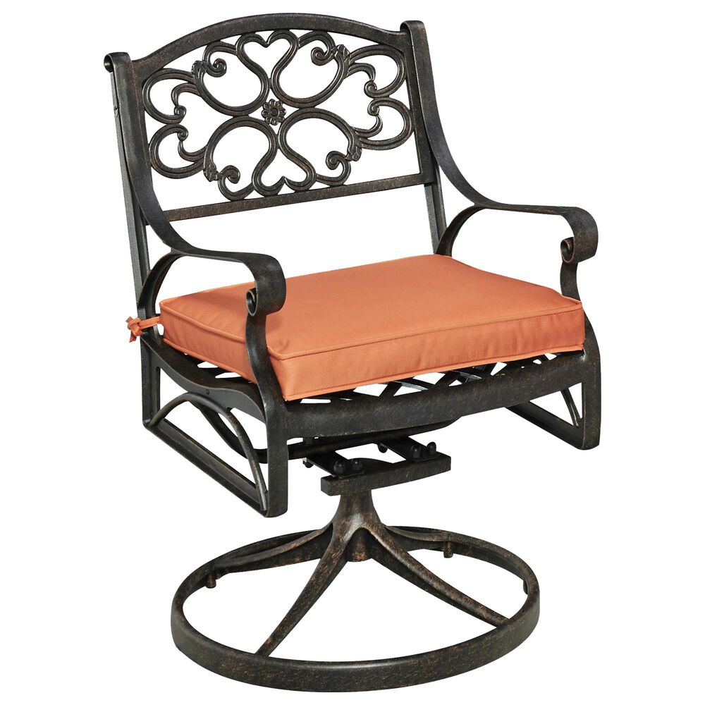 Homestyles Sanibel Swivel Rocking Chair in Rust Bronze, , large