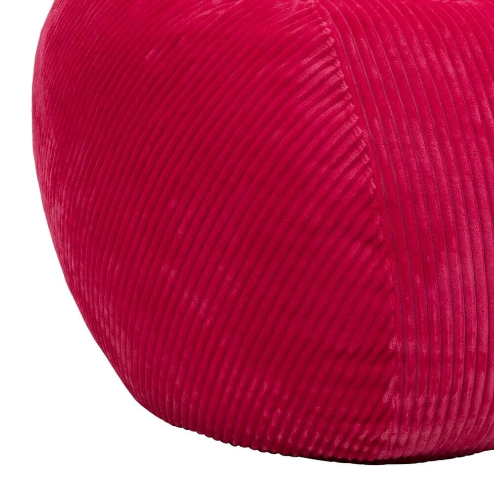 Bean Bag Nest Chairs Queen Plush Bean Bag in Fuschia, , large