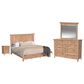 Hawthorne Furniture San Mateo 4-Piece King Panel Bedroom Set in Wheat, , large